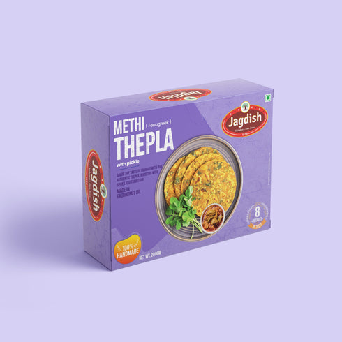 Jagdish Methi Thepla With Pickle